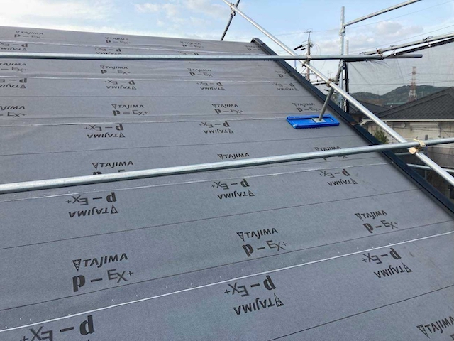 設置後の防水シート2